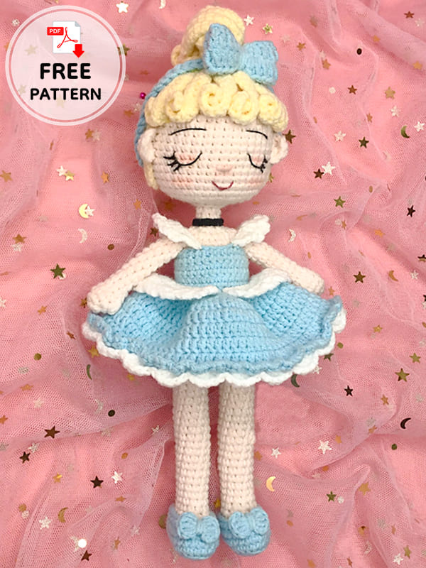 Cinderella Crochet Doll Amigurumi Free Pattern