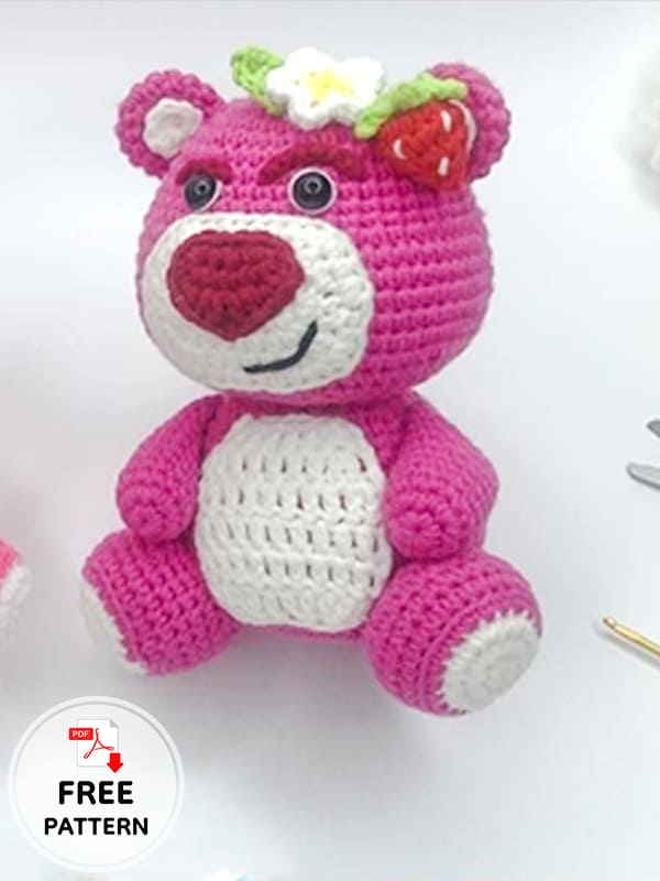 Crochet Lotso Bear Amigurumi PDF Free Pattern