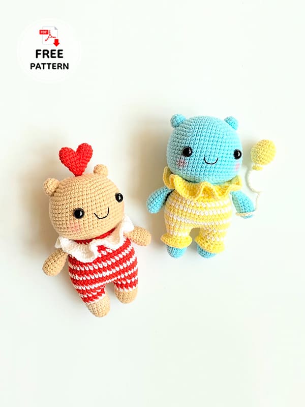 Crochet Alien Bear Amigurumi Free PDF Pattern