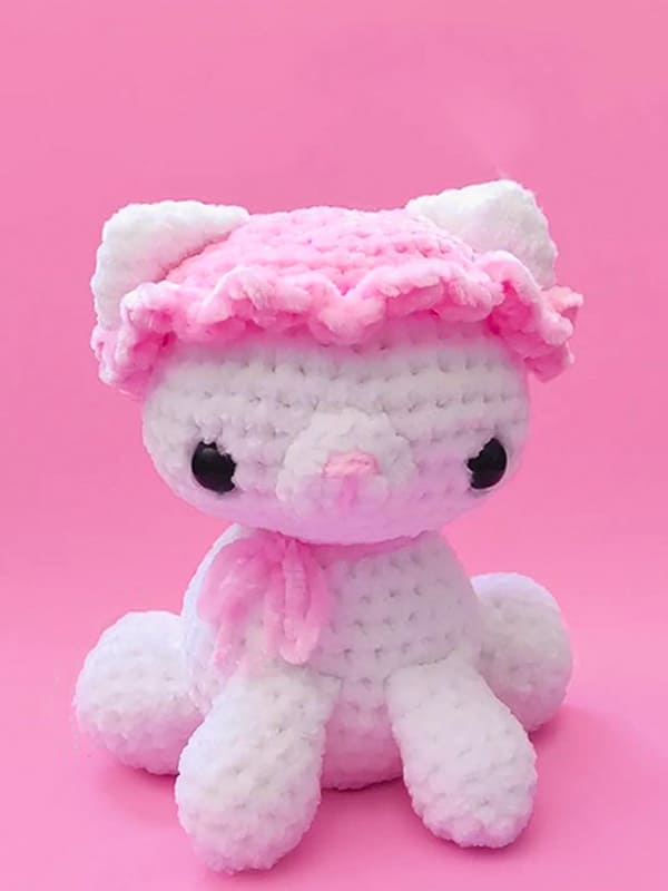 Crochet Cat Hat Toys Amigurumi Free Pattern PDF