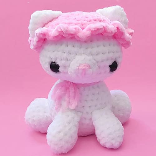 Crochet Cat Hat Toys Amigurumi Free Pattern PDF