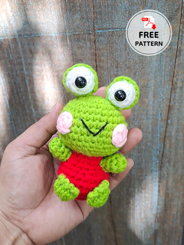 Crochet Frog Amigurumi PDF Free Pattern