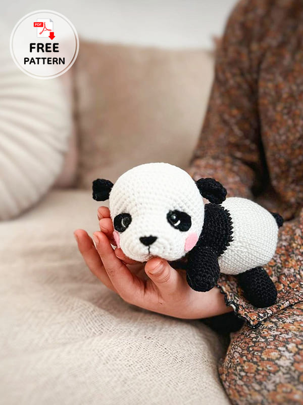 Crochet Panda Zuzi Free Amigurumi PDF Pattern