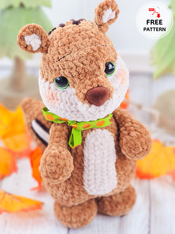 Crochet Squirrel Christopher Amigurumi Free Pattern