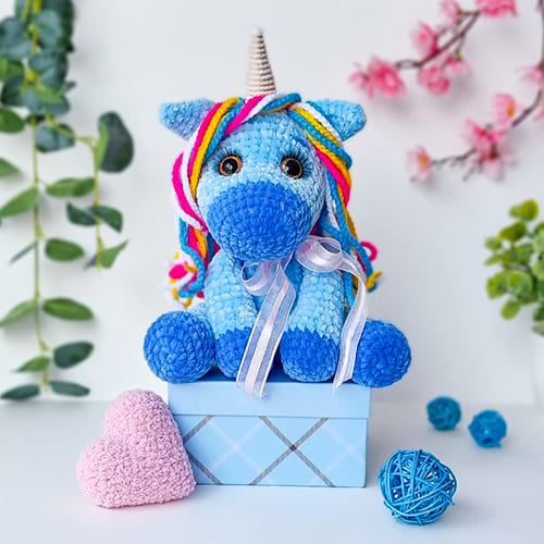 Crochet Unicorn Marshmallow Amigurumi Free Pattern