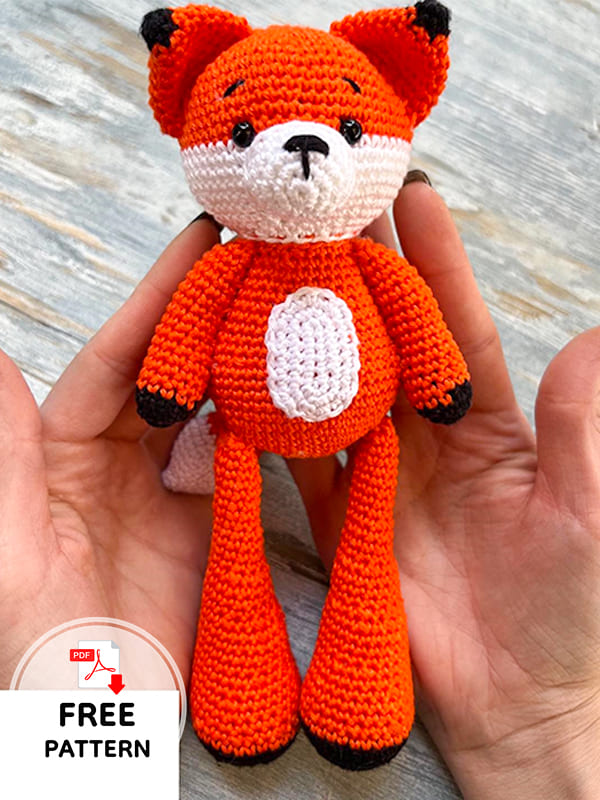 Easy Crochet Fox Amigurumi Free PDF Pattern