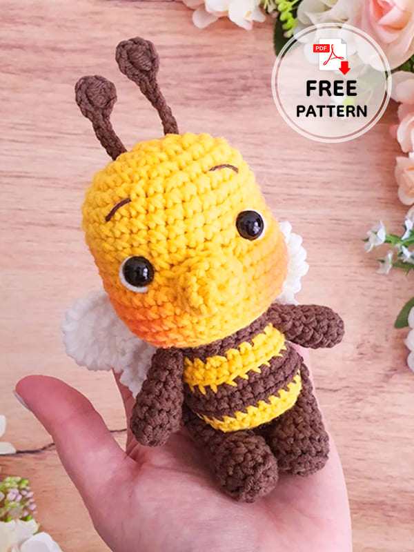 Sweet Crochet Bee Amigurumi Free PDF Pattern