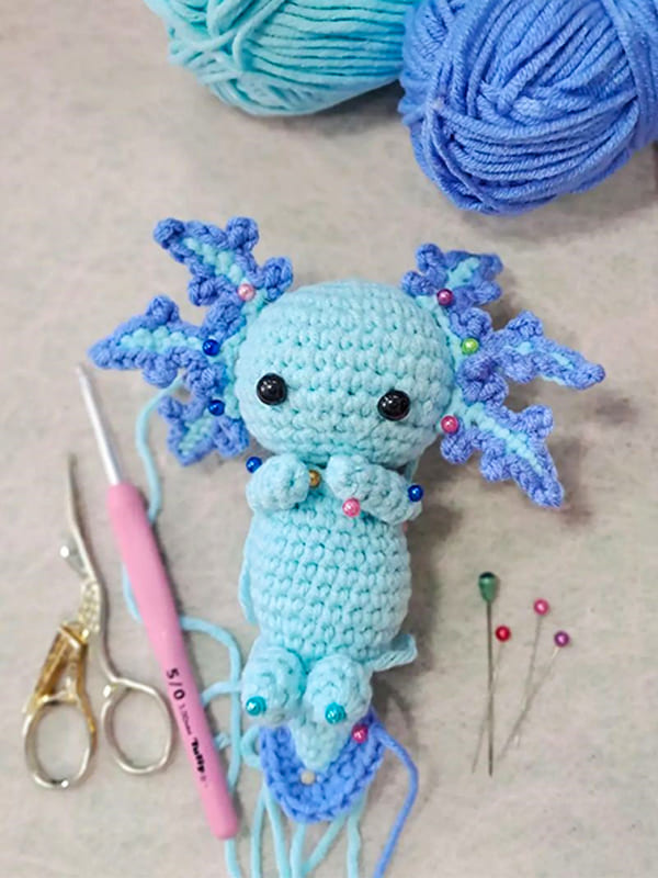 Crochet Axolotl Free PDF Amigurumi Pattern
