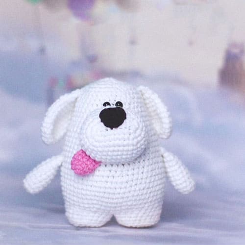 Crochet Dog Marshmallow Amigurumi Free Patterns PDF