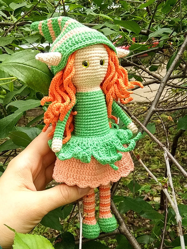 Crochet Doll Girl Elf Amigurumi Free PDF Pattern