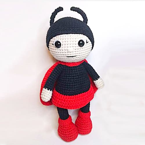 Crochet Ladybug Doll Amigurumi Free Pattern