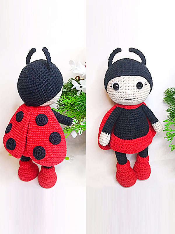 Crochet Ladybug Doll Amigurumi Free Pattern