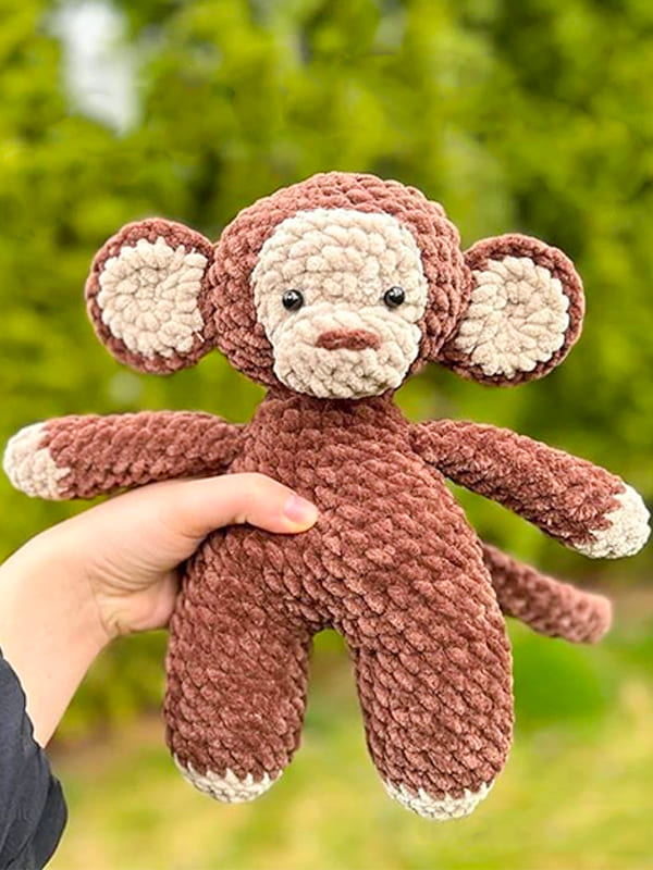 Crochet Plush Monkey Amigurumi Free Pattern