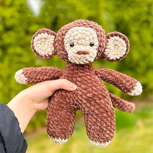 Crochet Plush Monkey Amigurumi Free Pattern