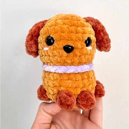 Free Plush Easy Crochet Dog Amigurumi Pattern