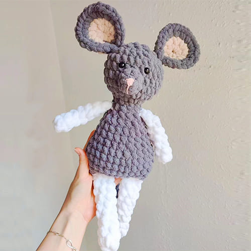 Soft Crochet Mouse Amigurumi Free PDF Pattern