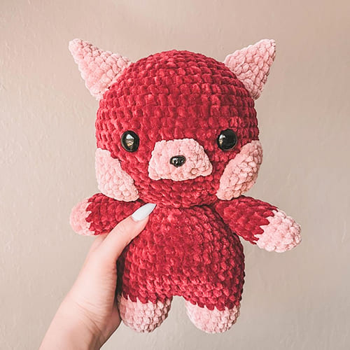 Velvet Crochet Red Panda Amigurumi Free Pattern