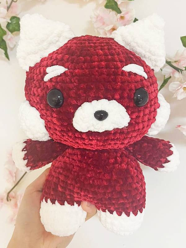 Velvet Crochet Red Panda Amigurumi Free Pattern