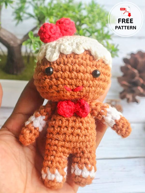 Crochet Gingerbread Man Free PDF Pattern
