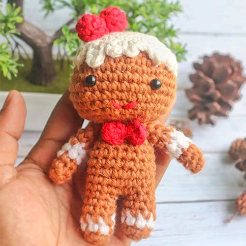 Crochet Gingerbread Man Free PDF Pattern