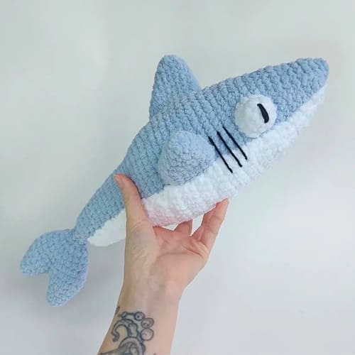 Crochet Plush Shark PDF Amigurumi Free Pattern