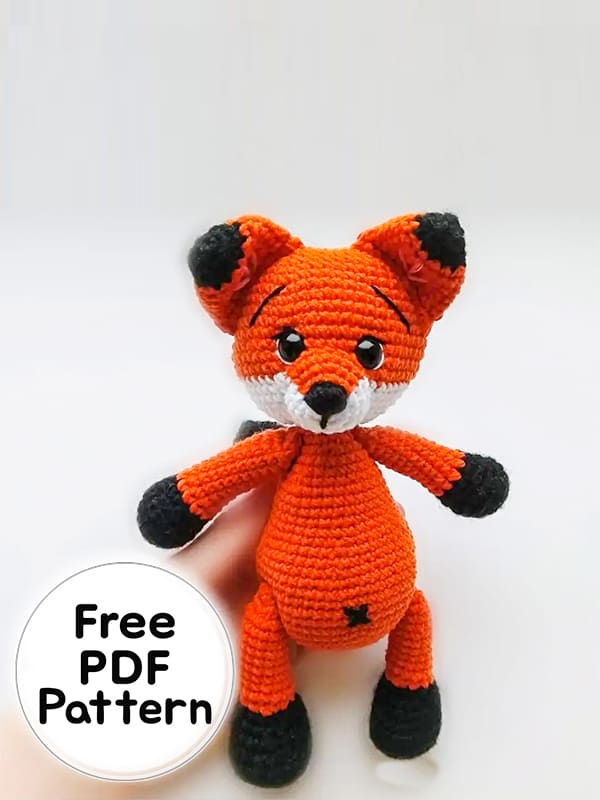 Cute Crochet Fox Amigurumi PDF Free Pattern