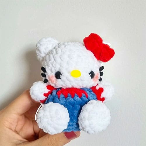 Plushie Baby Hello Kitty Crochet Amigurumi Free Pattern