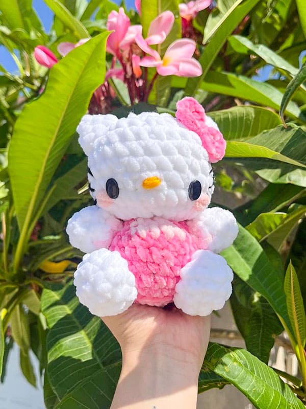 Plushie Baby Hello Kitty Crochet Amigurumi Free Pattern