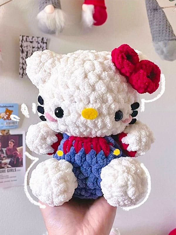 Plushie Baby Hello Kitty Crochet Amigurumi Free Pattern