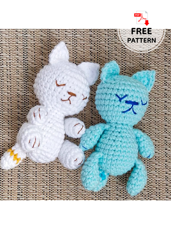 Sleepy Crochet Cat Free Pdf Amigurumi Pattern