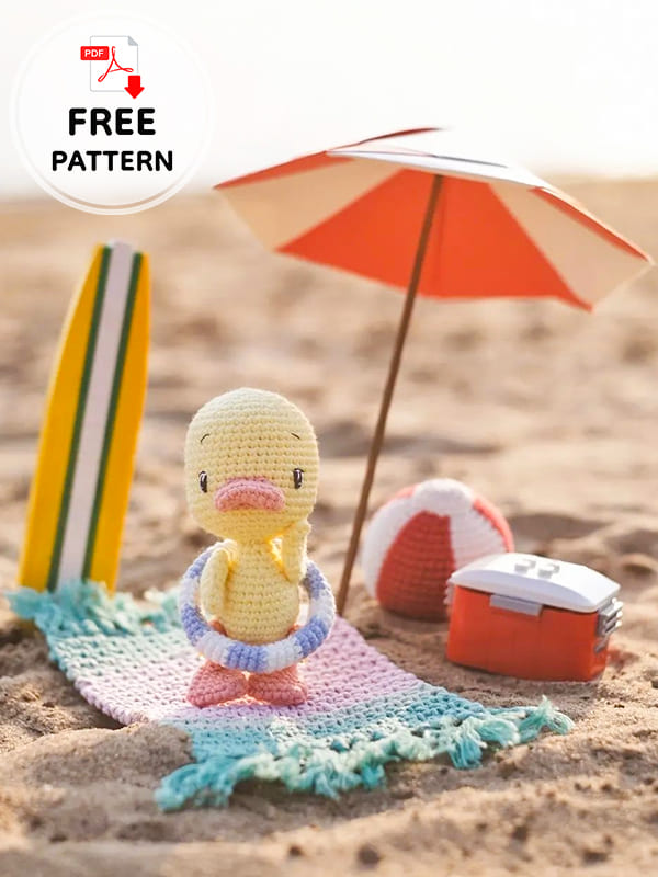 Swimming Duck Amigurumi Free Crochet Pattern