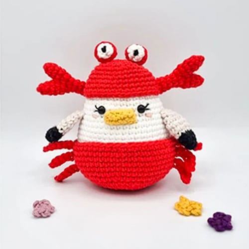 Crochet Duck Crab Costume Free Pattern