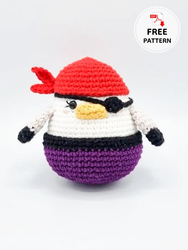 Crochet Pirate Duck Amigurumi Free Pdf Pattern