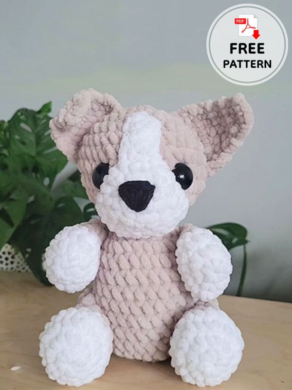 Crochet Plush Dog Free PDF Amigurumi Pattern