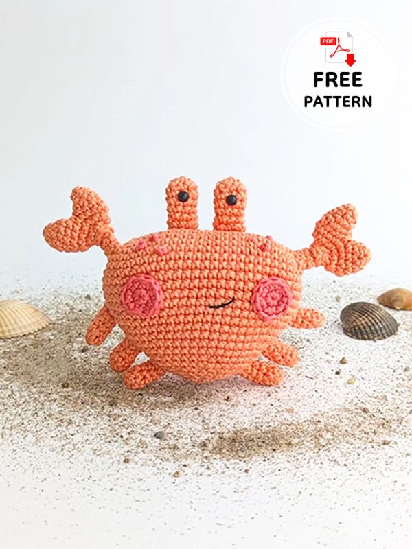 Free Crochet Crab Amigurumi Pattern