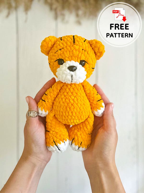 Free PDF Crochet Tiger Felix Amigurumi Pattern