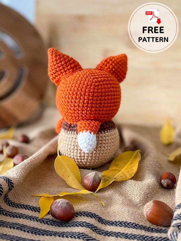 Hazelnut Fox Amigurumi Crochet PDF Pattern