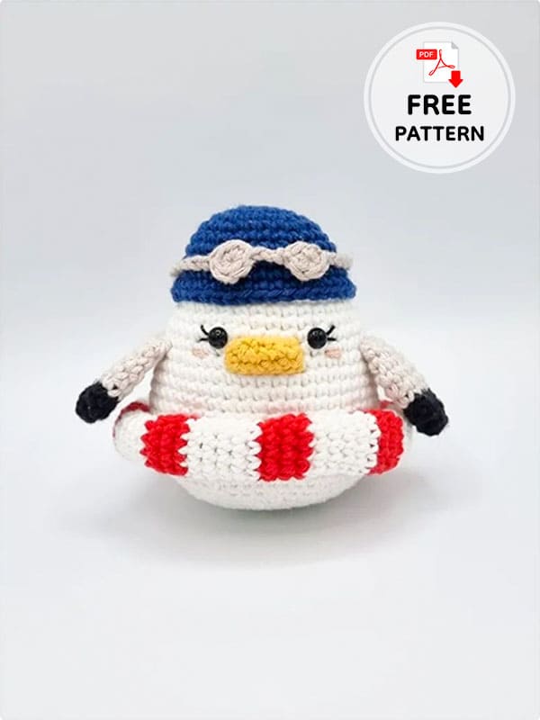 Swimming Crochet Duck Pattern