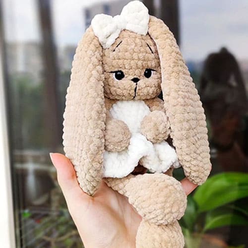 Crochet Little Plush Bunny Ivi Amigurumi Pattern