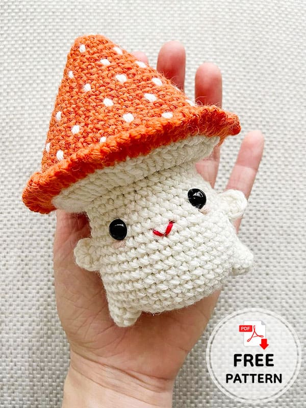Crochet Mushroom Pattern Free PDF