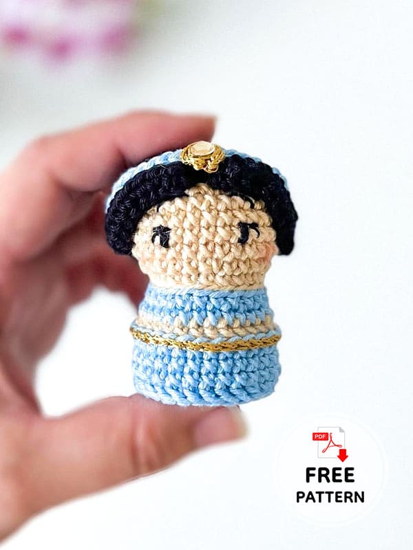 Disney Princess Jasmine Crochet doll Free Pattern
