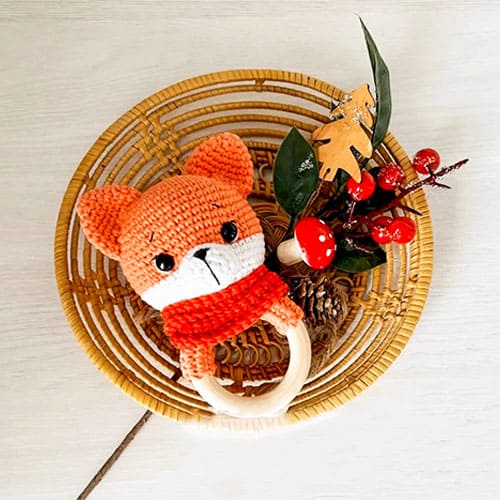 Easy Rattle Crochet Fox Pattern PDF Amigurumi