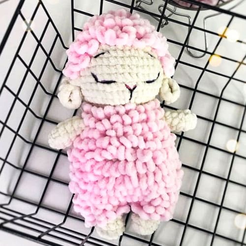 Fluffy Crochet Lamb Free Amigurumi Pdf Pattern