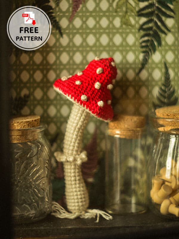 Fly Amigurumi Mushroom Free Crochet Pattern