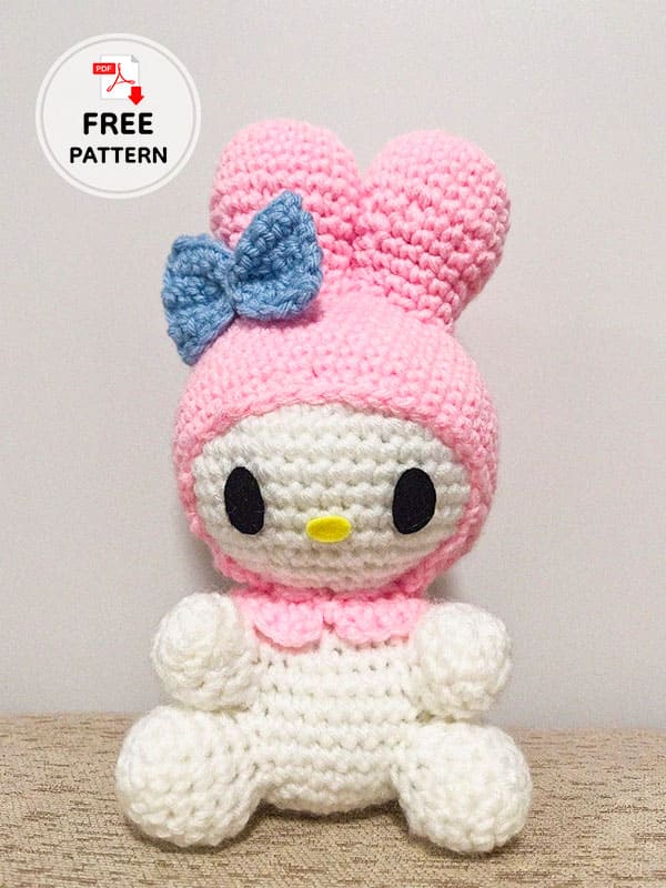 Free Amigurumi Bunny My Melody Pattern