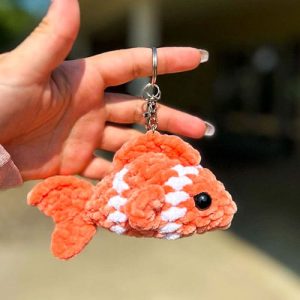 Free Crochet Keychain Fish PDF Pattern