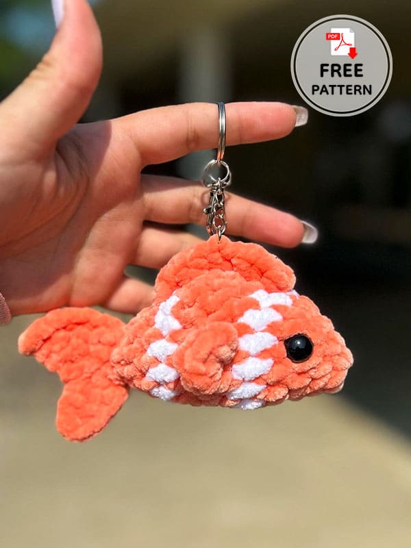 Free Crochet Keychain Fish PDF Pattern