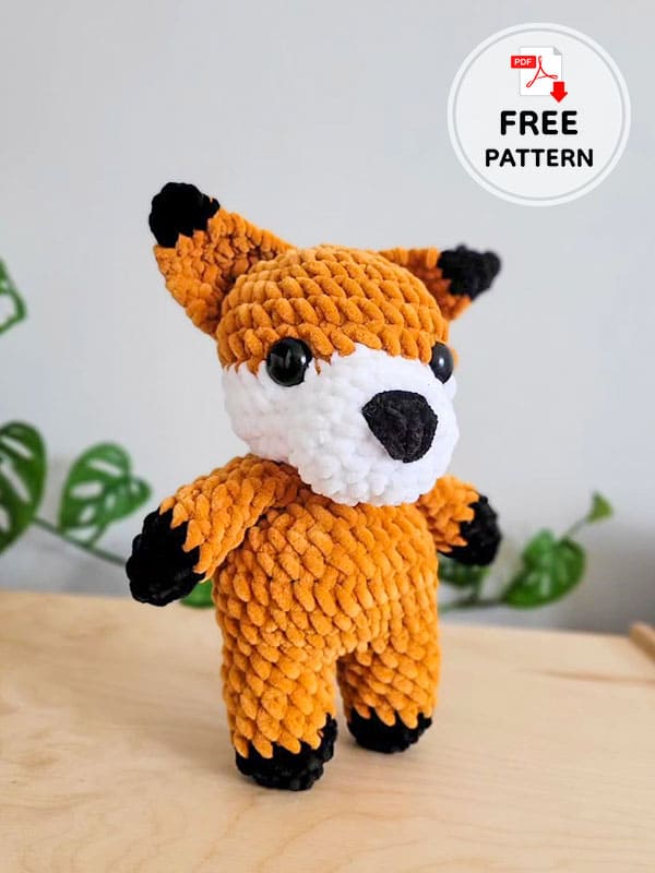 Free PDF Amigurumi Crochet Fox Pattern