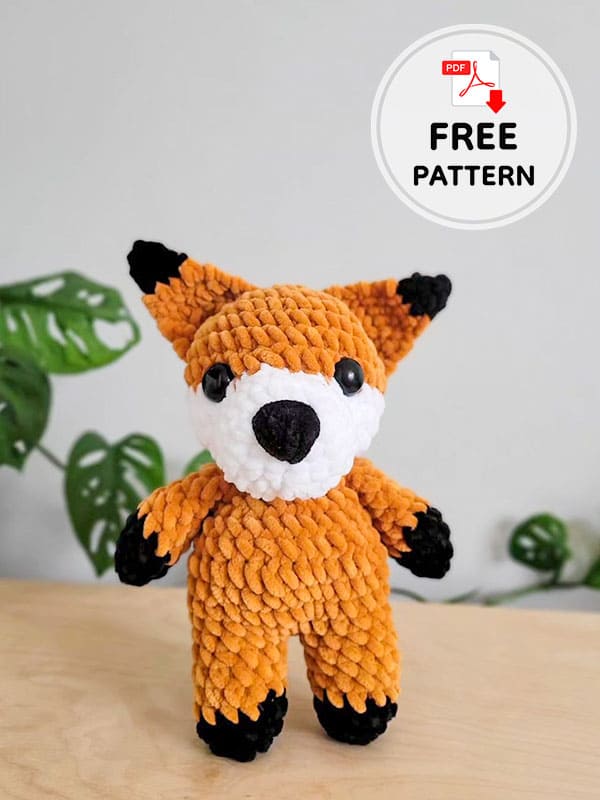 Free PDF Amigurumi Crochet Fox Pattern