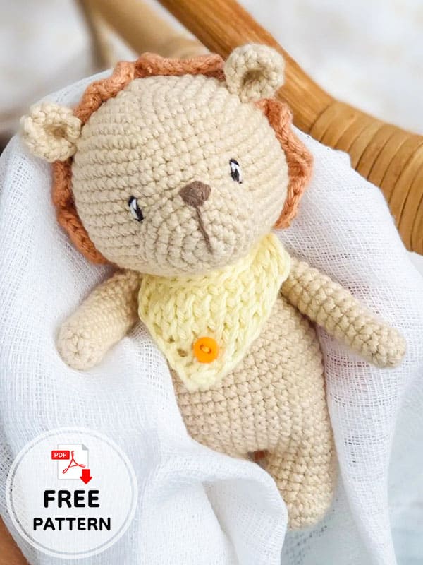 Leo The Crochet Lion Amigurumi PDF Free Pattern